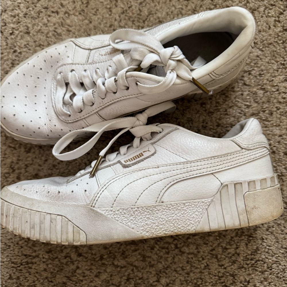 Puma Classic White Leather Sneakers